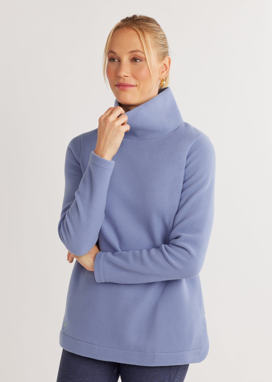 Women Dudley Stephens | Millbrook Turtleneck Denim Blue * Dudleysweater